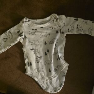Cozy White Animal Print Kids One Piece